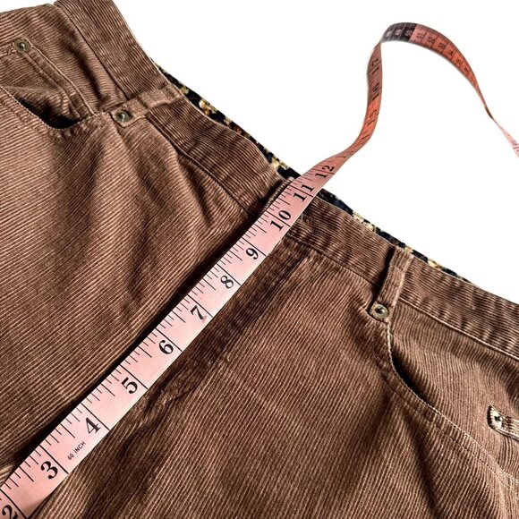 Liz Claiborne Brown Corduroy Pants Women’s 12 High Rise Bootcut Fall Winter Retr - Picture 7 of 9